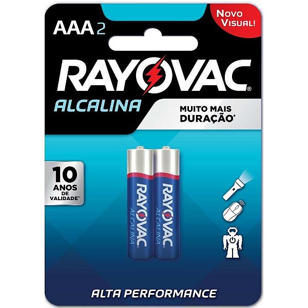 Pilha Alcalina Palito AAA - 24 Blisters com 2 Unidades Cada