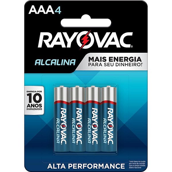 Pilha Alcalina Palito AAA 12 Blisters X 4 UN (27896009760239)