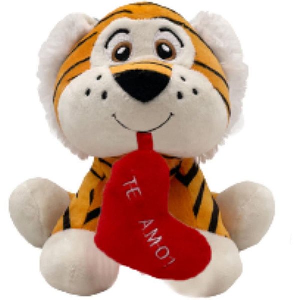 Pelúcia Tigre Amaveis 18CM com Coração