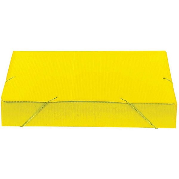 Pasta Polionda Ofício 55MM Amarela Novaonda – Pacote com 10 Unidades