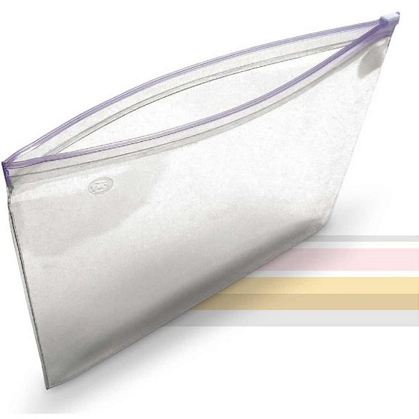 Pasta Malote PVC TRANSP Horiz 245X150MM PCT com 10