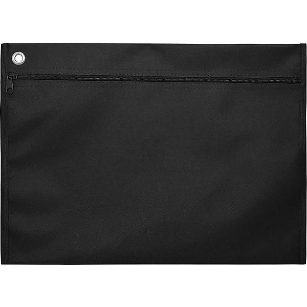 Pasta Malote NYLON 30X40CM Preta Vertical Pacote com 3