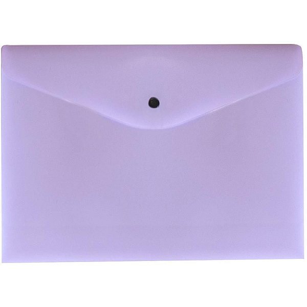 Pasta Malote A4 Serena Lilás Pastel com Botão PCT com 10