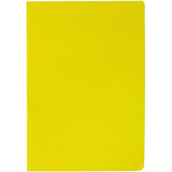 Pasta Grampo Trilho Papel Ofício Amarela - Pacote com 20