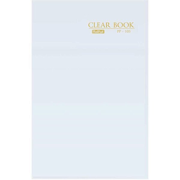 Pasta Catálogo Clear Book OF20 Cristal com 20 Envelopes