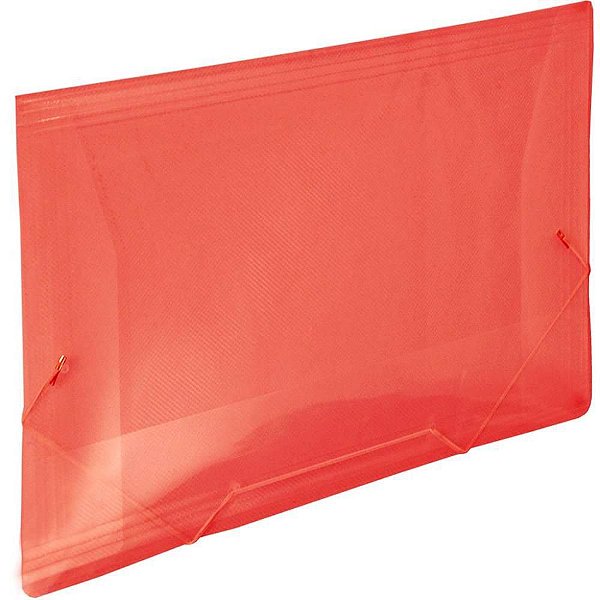 Pasta ABA Elástica Plástica Ofício Vermelha Line PCT com 10