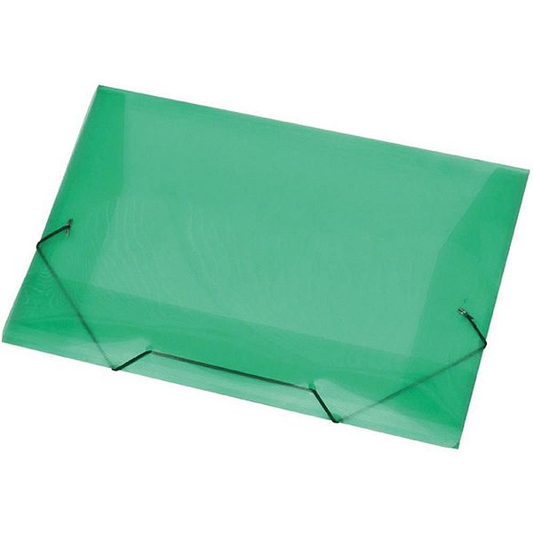 Pasta ABA Elástica Plástica Ofício Verde PCT com 10
