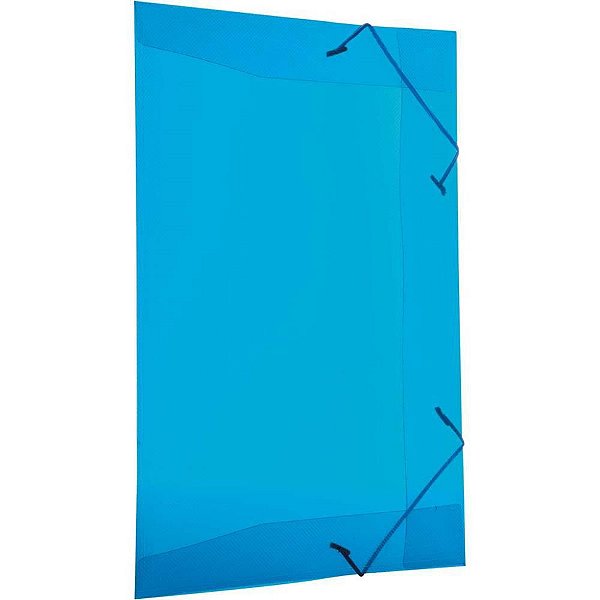 Pasta ABA Elástica Plástica Ofício Azul Delloline PCT com 10