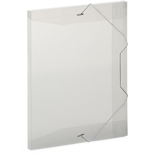 Pasta ABA Elástica Plástica Ofício 2CM Transparente PCT com 10