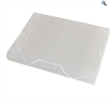 Pasta ABA Elástica Plástica Ofício 20MM Cristal