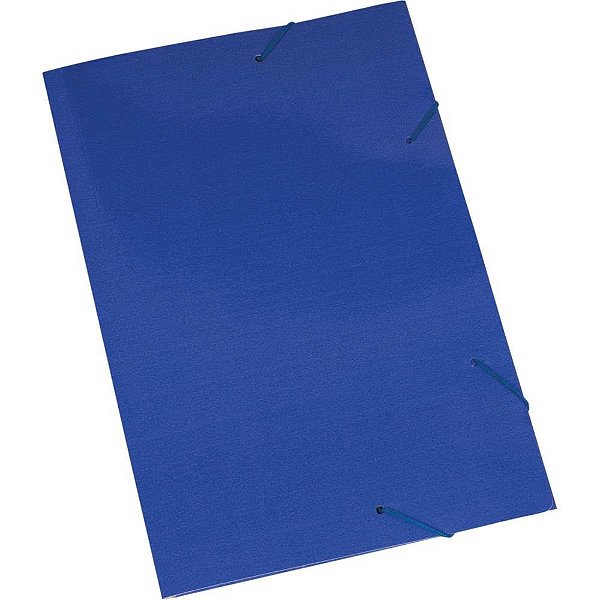 Pasta ABA Elástica Papel Ofício Azul – Pacote com 20 Unidades
