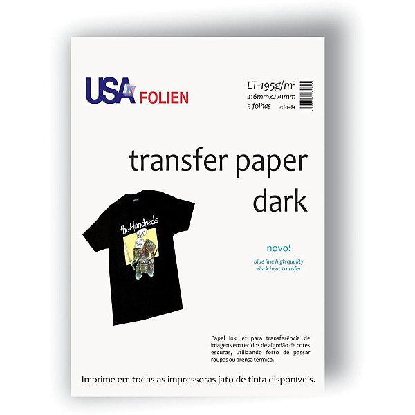 Papel Transfer INKJET DARK Blue Line 195G PCT com 05