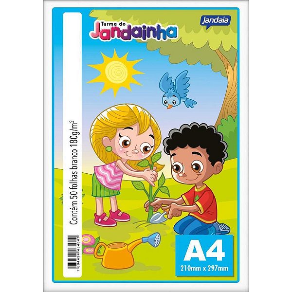 Papel Sulfite A4 Jandaia 180G/M² Branco - Pacote com 50 Folhas