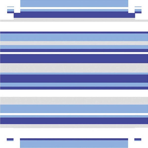 Papel Presente Bobina Couchê 60CM Listrado Azul – 100 Metros