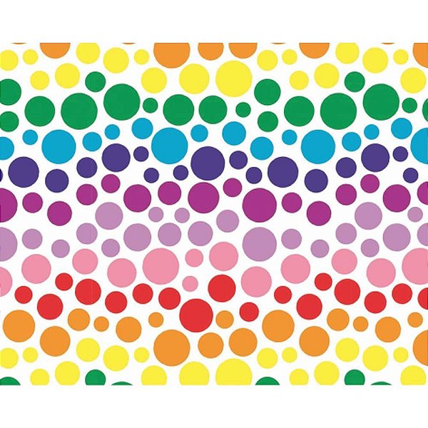Papel Presente Bobina Couchê 60CM MOD. 308 Bolas - 100M