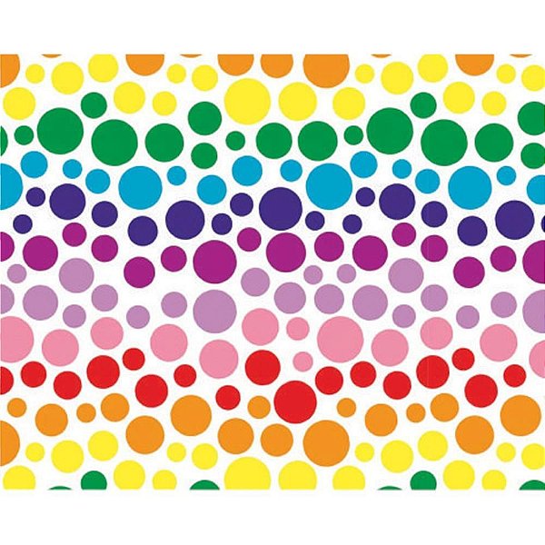 Papel Presente Bobina Couchê 60CM MOD. 308 Bolas - 100M