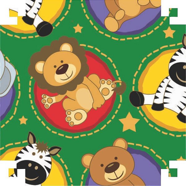 Papel de Presente Bobina Couchê 60CM MOD125 Bichos 2 100M