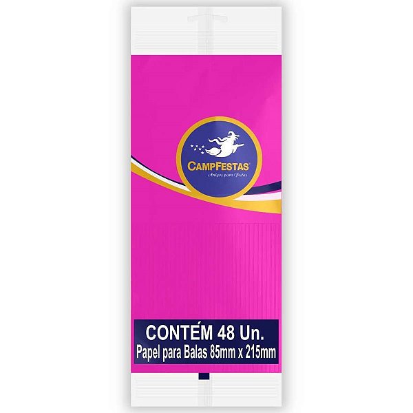 Papel para Bala PINK 90X220MM 1 Franja 48F