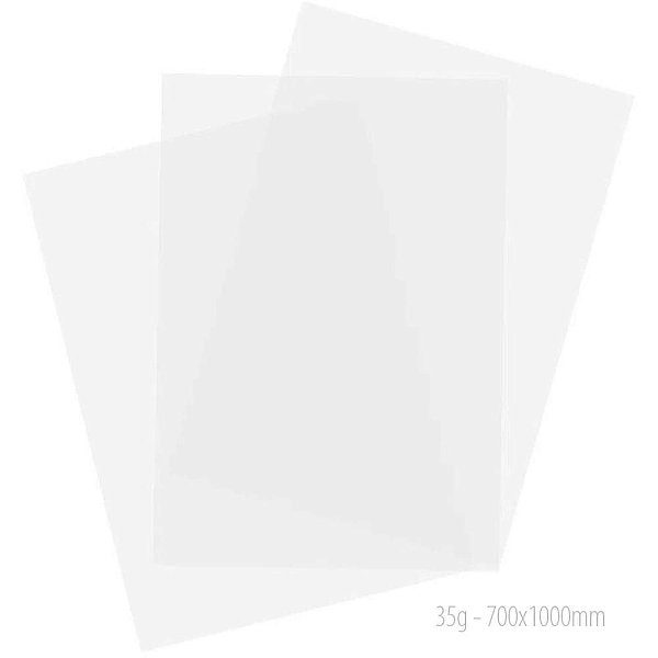 Papel Manteiga 35G 700X1000MM - Pacote com 100 Folhas