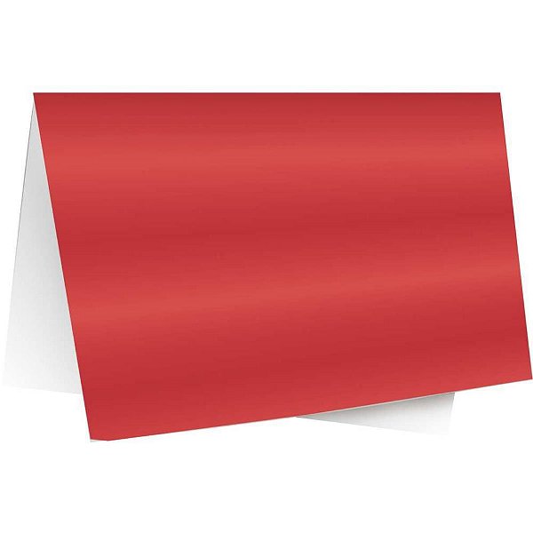 Papel Laminado 45X59CM Lamicor Vermelho - Pacote com 40