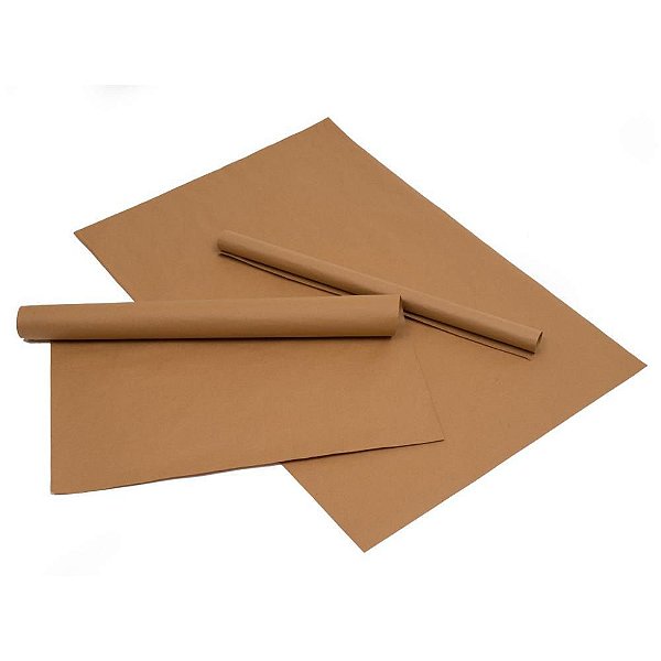 Papel KRAFT Folha 66X96CM 80G Natural Pacote com 100 Unidades