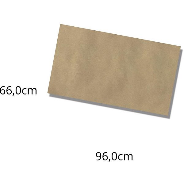 Papel KRAFT Folha 66X96CM 80G Natural PCT/100