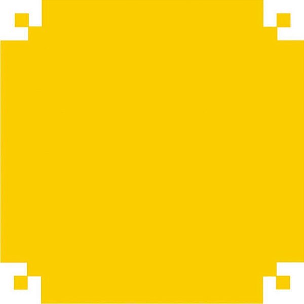 Papel Dobradura 50X60CM Amarelo