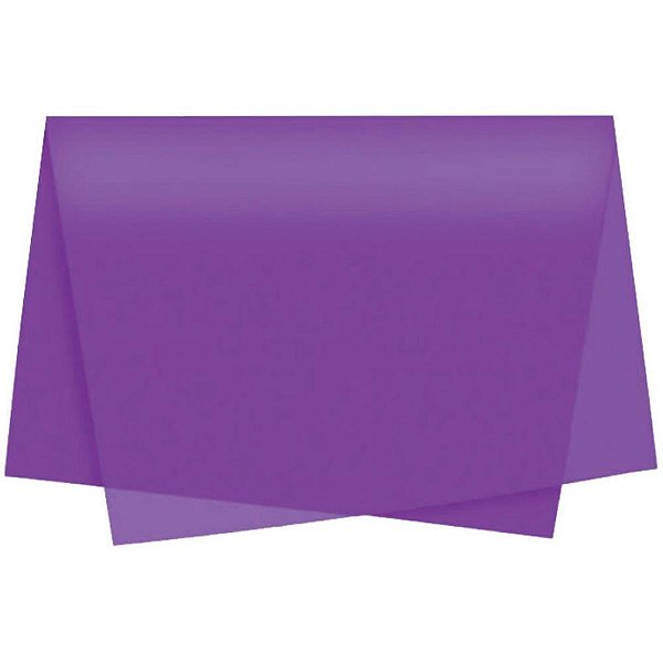 Papel Folha de Seda Roxo 48X60CM 20G Pacote com 100