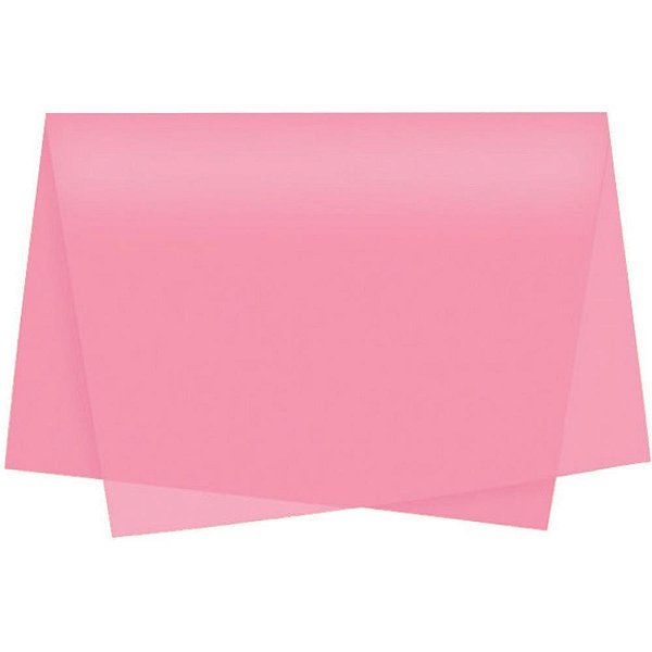 Papel Folha de Seda Rosa Claro 48X60CM 20G - Pacote com 100 Folhas