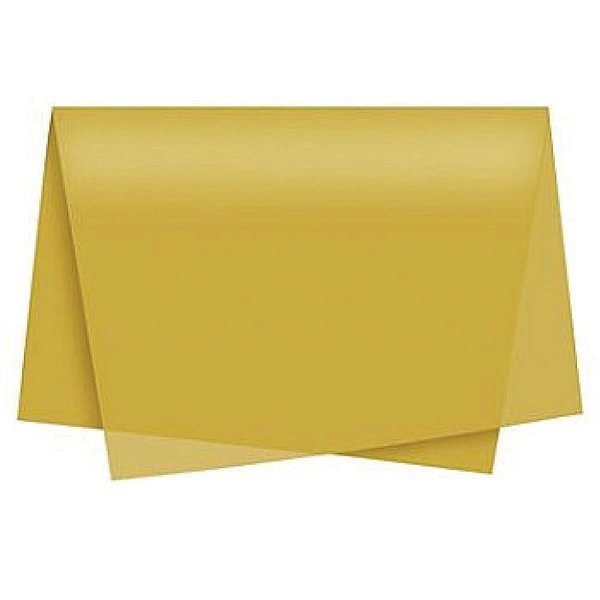 Papel Folha de Seda Ouro 48X60CM 20G PCT/100