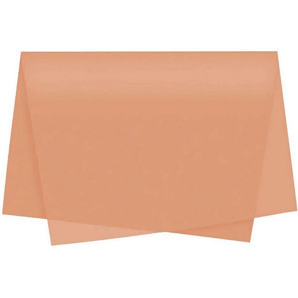 Papel Folha de Seda Marrom 48X60CM 20G - Pacote com 100 Folhas