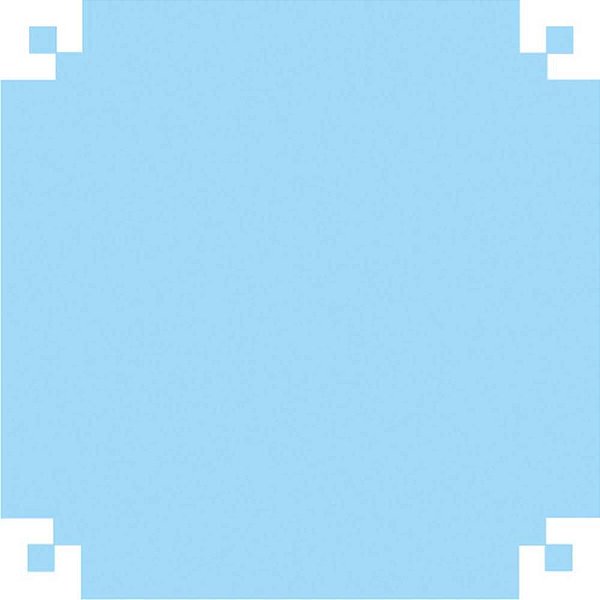 Papel Folha de Seda Azul Claro 48X60CM 20G Pacote com 100 Folhas