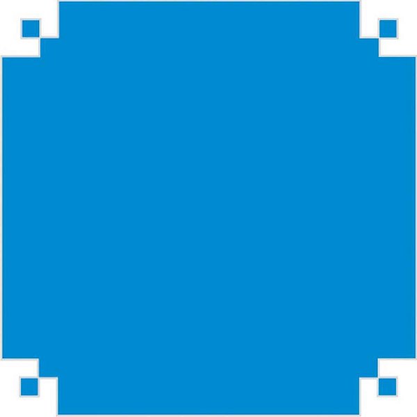 Papel Folha de Seda Azul Celeste 48X60CM 20G Pacote com 100