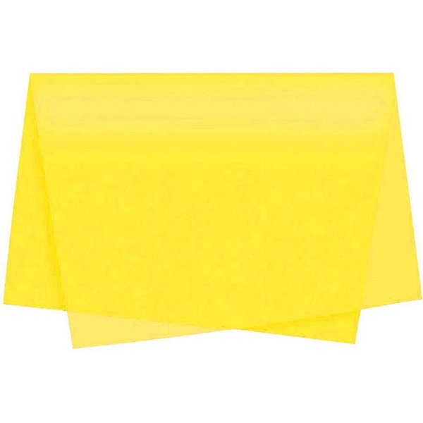 Papel Folha de Seda Amarelo 48X60CM 20G PCT com 100 Unidades