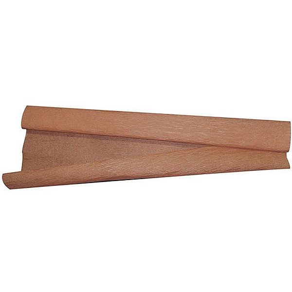 Papel Crepom Super Crepe 48CMX2,50M Liso Marrom CX com 06