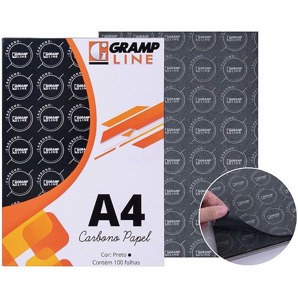 Papel Carbono para Máquina Papel Preto A4 GE 927 CX com 100