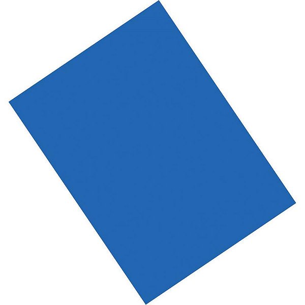 Papel Camurça 40X60CM Azul Royal - Pacote com 25