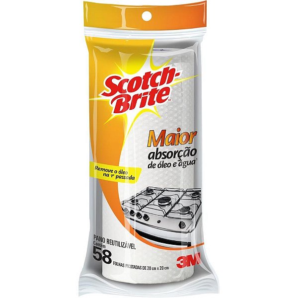 Pano de Limpeza SCOTCH-BRITE Reutilizável 58F
