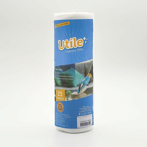 Pano de Limpeza para Vidro e Tela BCO 22X32 com 23F