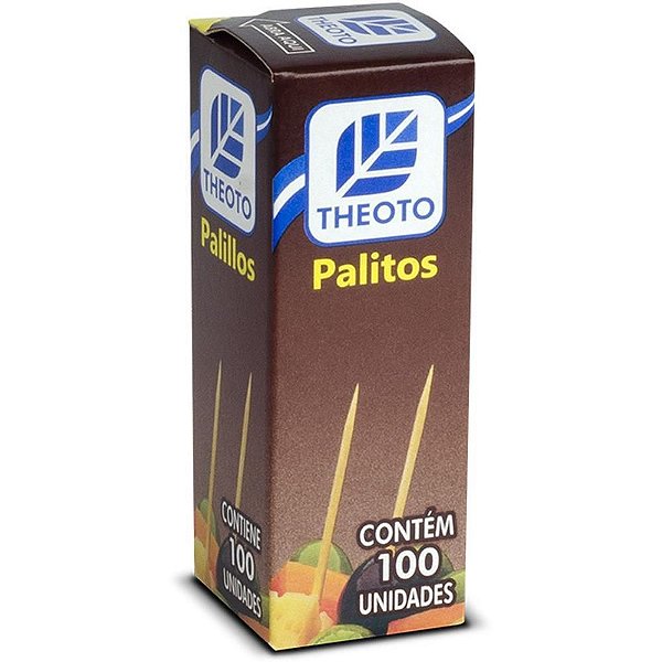 Palito de Dente Madeira 100UN PCT com 25