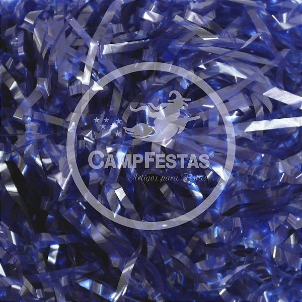 Palha para Decoração BOPP Azul 50G