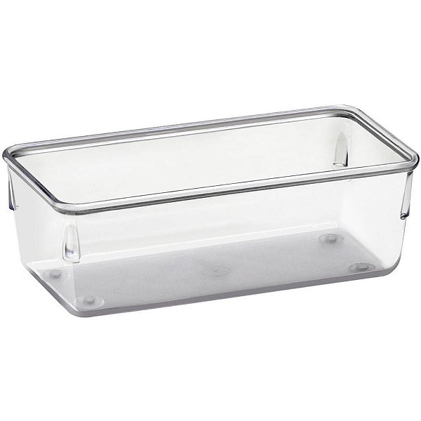 Organizador Potes Retangular Pequeno 16X8X5,5CM Caixa com 04
