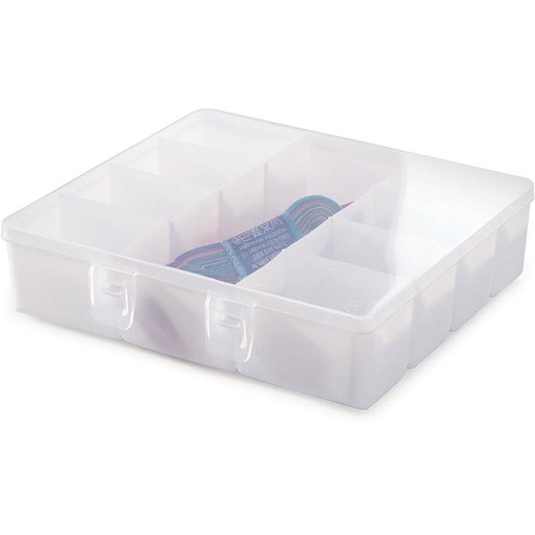 Organizador Caixa com 9 Divisórias Duo - Branco