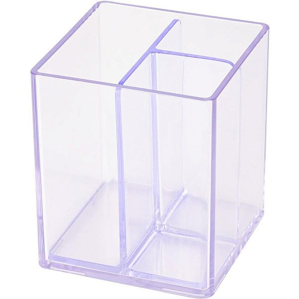 Organizador de Escritório Modular com 03 Divisórias Cristal