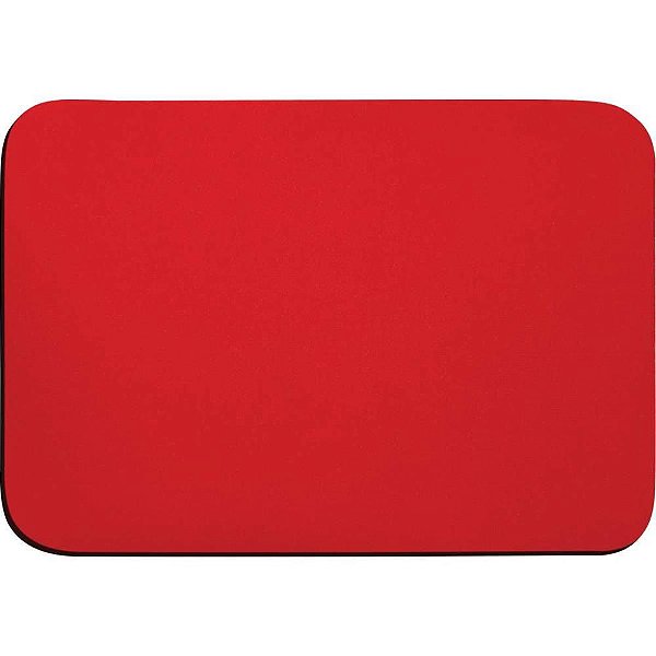 Mouse PAD Tecido Emborrachado Vermelho