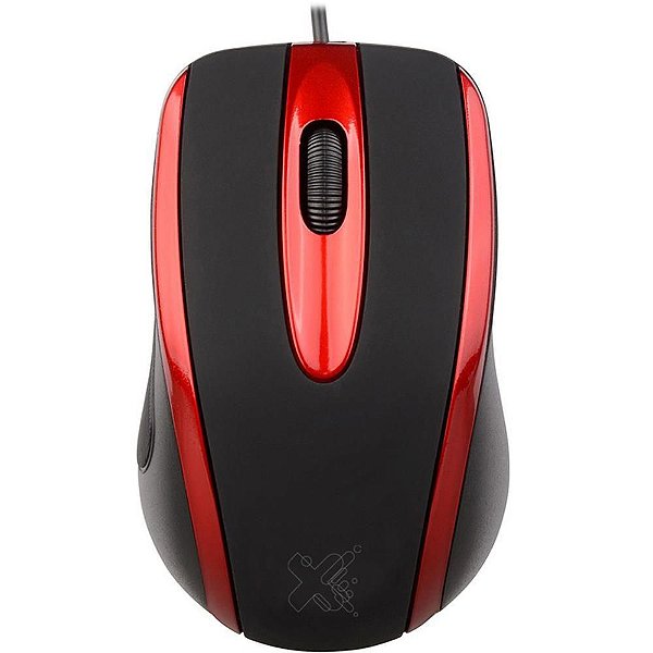 Mouse óptico USB Techzone 800DPI PRETO/VERM 20