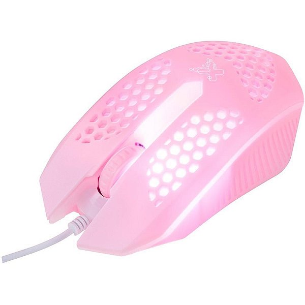 Mouse óptico USB 1200DPI Geek PRO Rosa 20