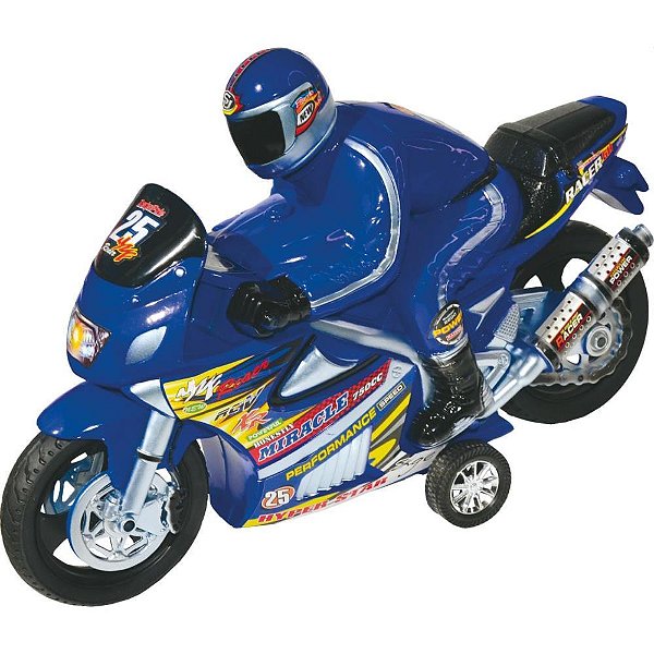 Moto Racer Movida a Fricção com Som Cores Sortidas