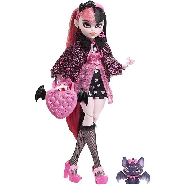 Monster HIGH com PET + Acessórios Draculaura