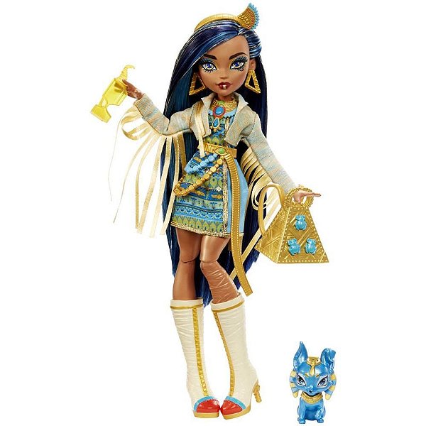 Monster HIGH com PET e Acessórios Cleo de Nile